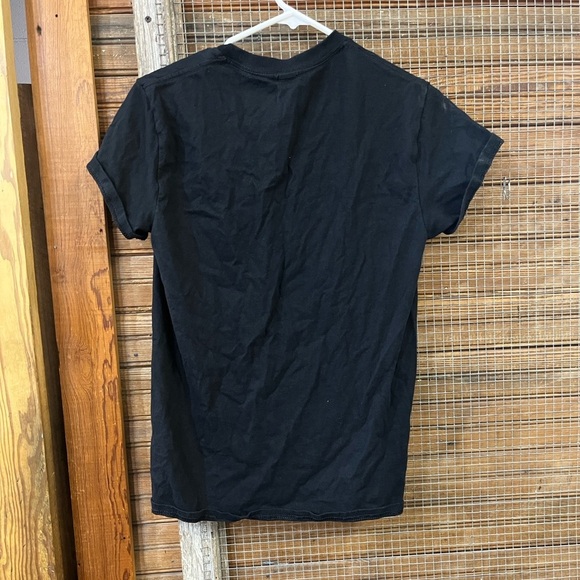 Black Graphic T-Shirt with Ice Cube Print - Picture 3 of 3